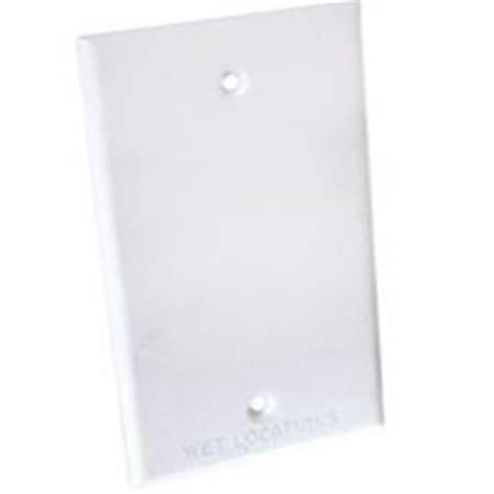 Bell White Single Gang Blank Switch Plate Cover 1897180